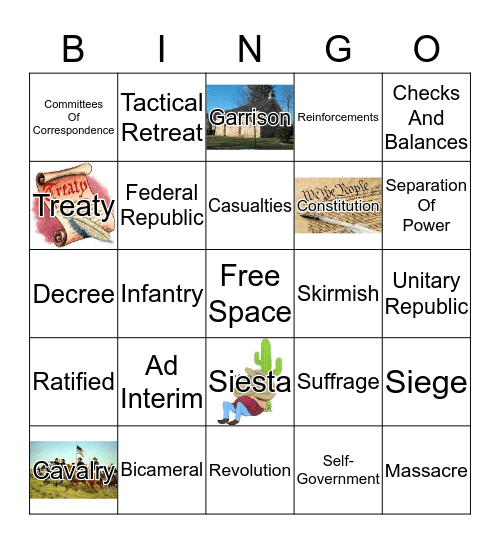 Era 5, Part 2 Bingo Card