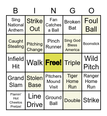 Momo's Birthday Baseball BINGO Card
