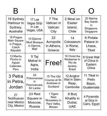 HUMAN MADE Bingo Card
