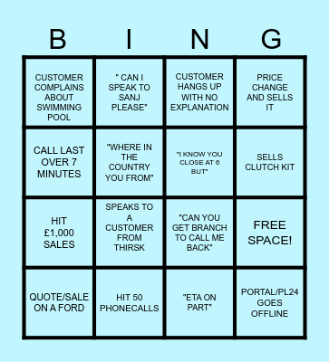 OVERFLOW BINGO Card