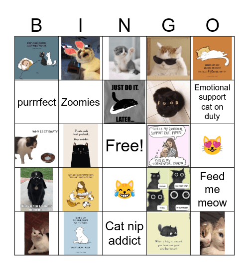 Toe Bean Club Bingo Card
