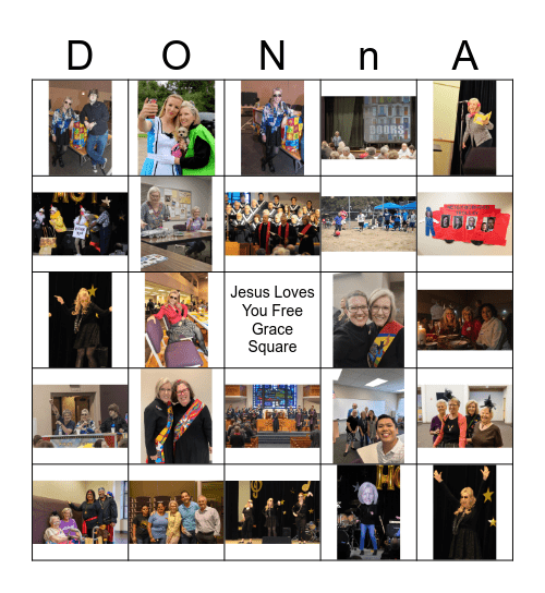 Rev. Donna McKee Retirement Bingo Card