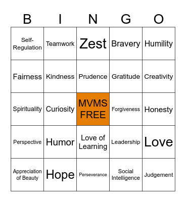 PBIS BINGO Card