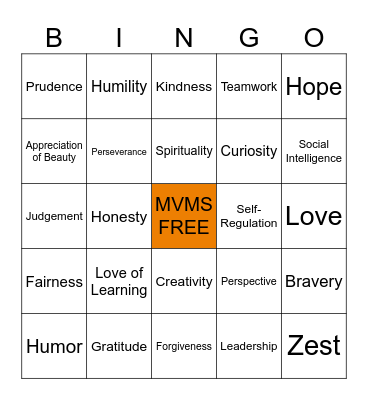 PBIS BINGO Card