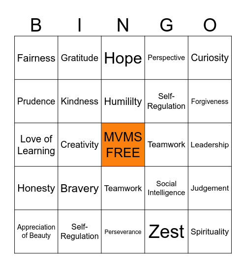 PBIS BINGO Card