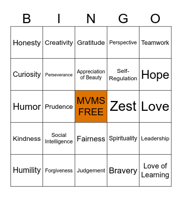 PBIS BINGO Card