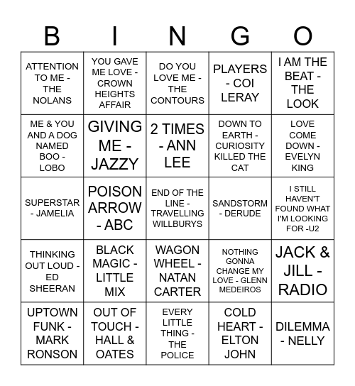 THE BARN HOUSE Bingo Card