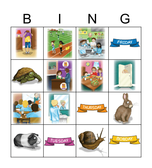 GUESS WHAT 3 - UNITS 1 TO 4 Bingo Card