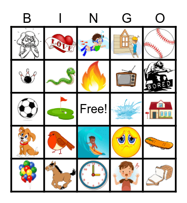 PICTURE BINGO Card