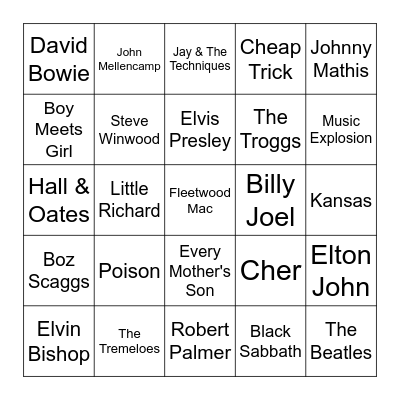 Game2 Bingo Card