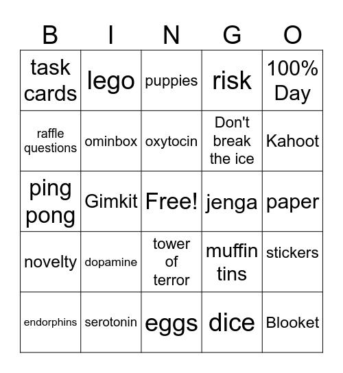 Come on Down ISTE Bingo Card