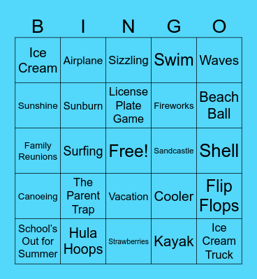 Summer Bingo Break - Customer Retention Bingo Card