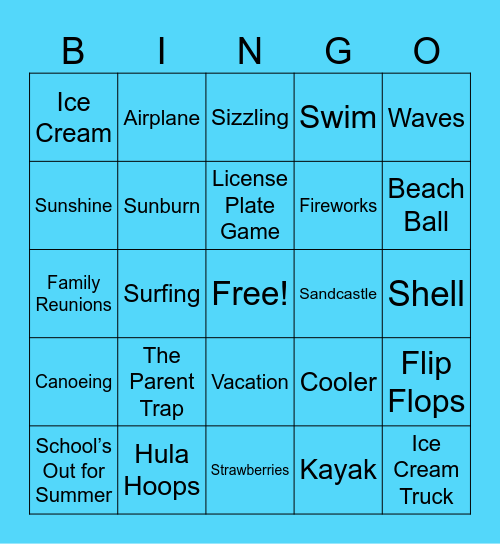 Summer Bingo Break - Customer Retention Bingo Card