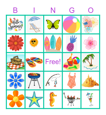 National Bingo Day June 27th Bingo Card
