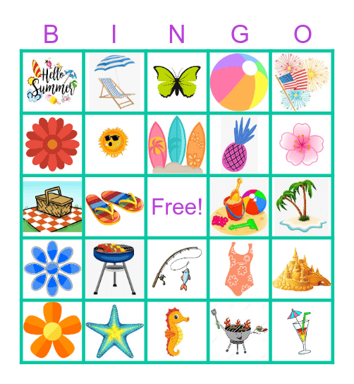 National Bingo Day June 27th Bingo Card