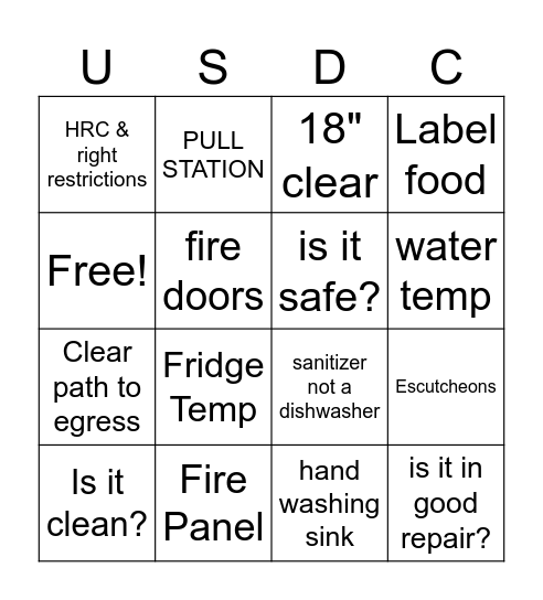 ENVIORNMENTAL Bingo Card