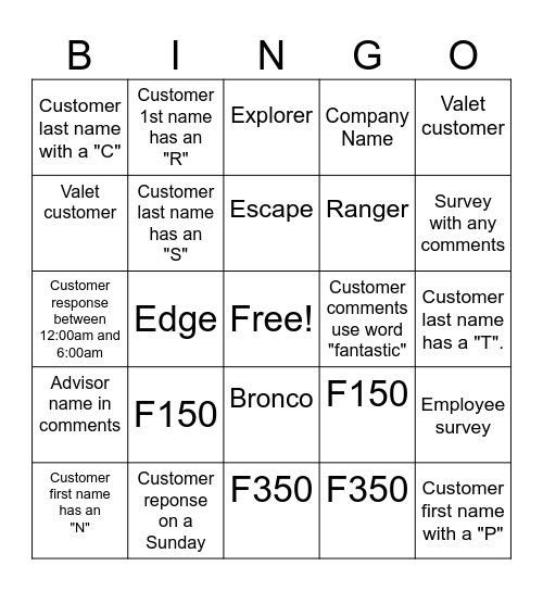 CEI July Bingo Challenge!! Bingo Card