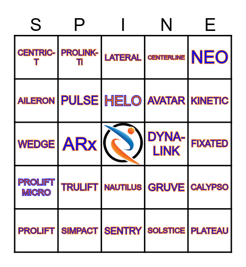 Life Spine BINGO Card