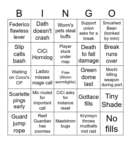 No Vit Bingo 4.0 (Bean Edition) Bingo Card