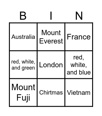 Bingo Card