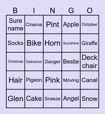 Buzzword Bingo Card