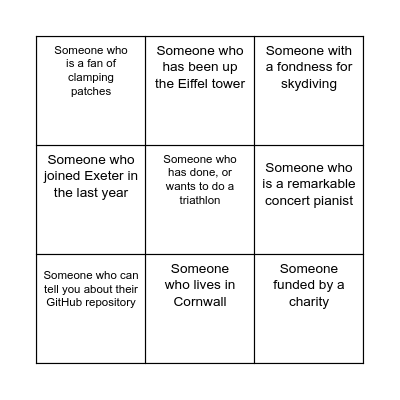 CBS Fact Finding Bingo 2023 Bingo Card