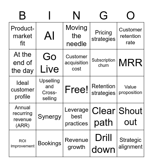 Paddle All Hands Bingo Card