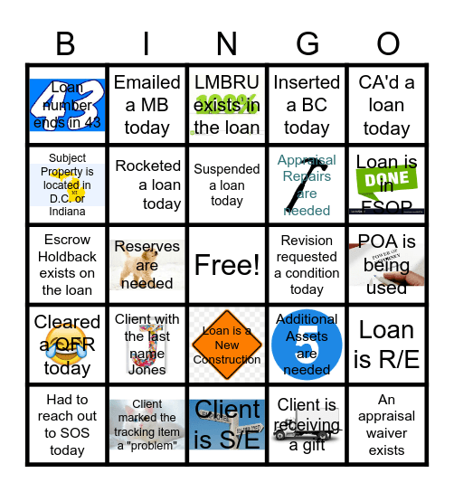 AMP Bingo Card