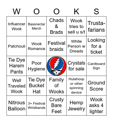 WOOKS Bingo Card