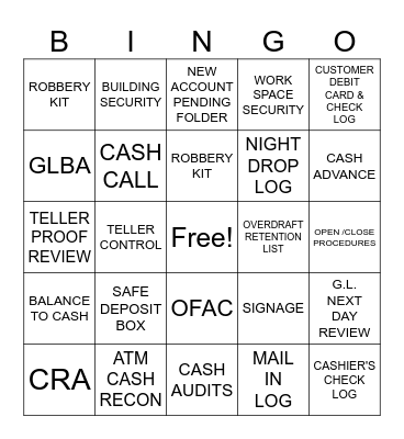 AUDIT KNOWLEDGE Bingo Card