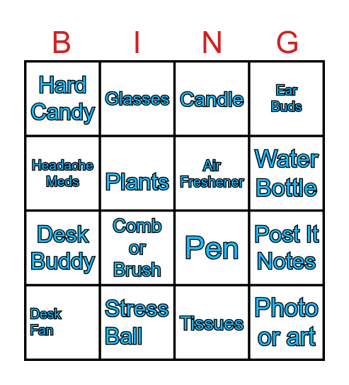 Bing Bingo Card