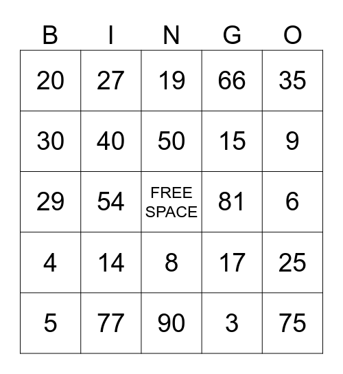 Toti Holiday Bingo Card