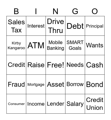 Atomic Credit Union Bingo Card