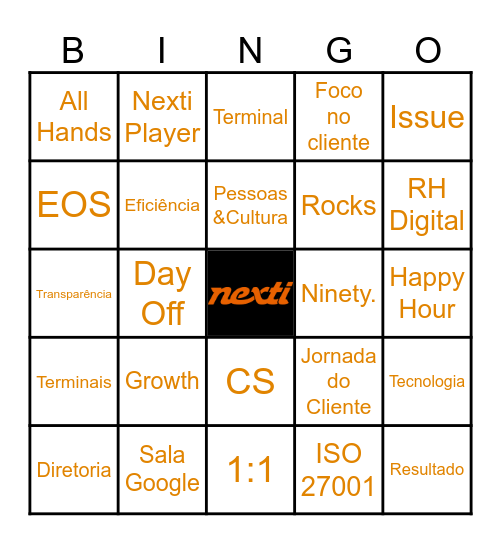 Arraiá Nexti  🌽🤠🎉 Bingo Card