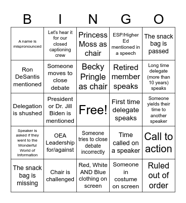 OKEA 2023 Bingo Day 4 Bingo Card
