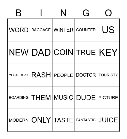 ROAD MAP THREE Bingo Card