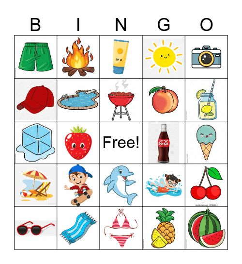Sunny Lemon's Summer Bingo Card