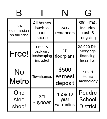 Hansen Farm Bingo! Bingo Card