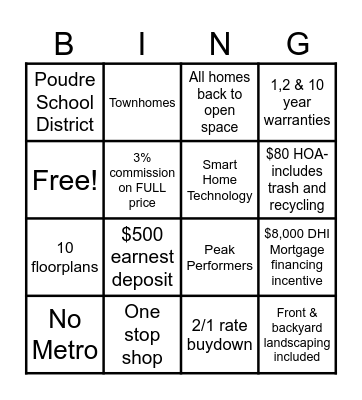 Hansen Farm BINGO! Bingo Card