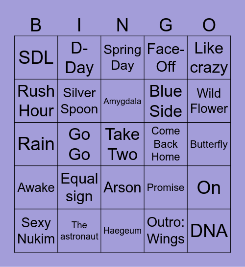 raplinesstudio Bingo Card