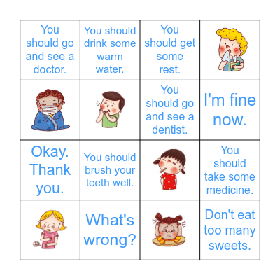 I Have a Headache Bingo Card