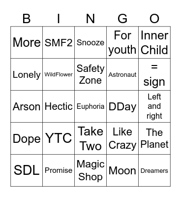 @pjmslvt_ Bingo Card