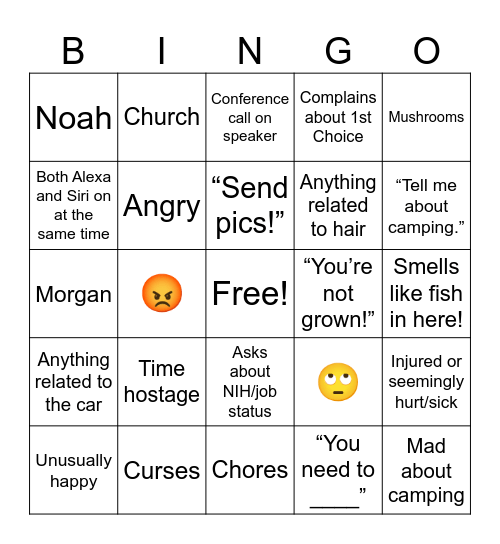 Michelle 06 28 23 Bingo Card