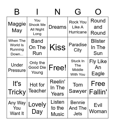 Benham BBS Round 2 Bingo Card