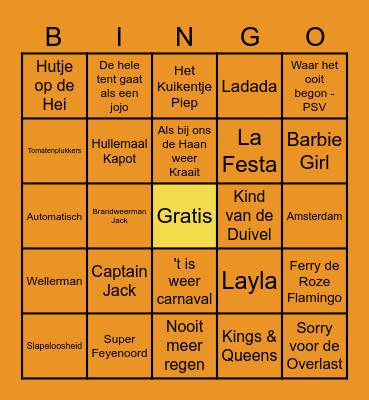 SWINGO - BIRTHDAY PARTY Bingo Card