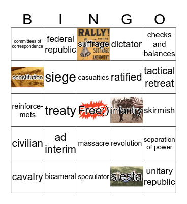 Era 5 Bingo:) Bingo Card