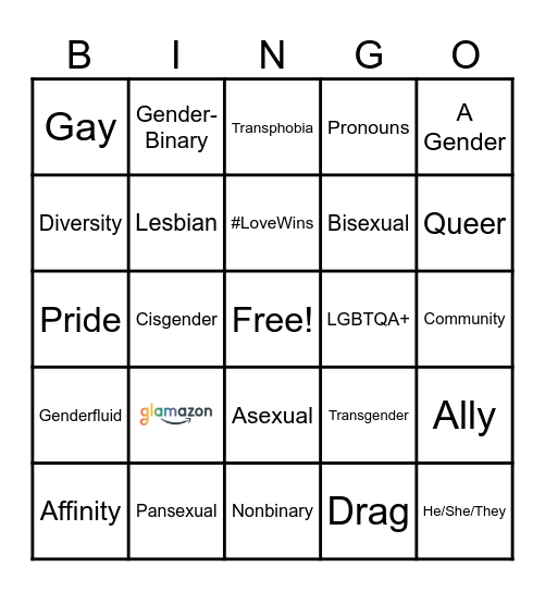 Pride Bingo 2023 Bingo Card