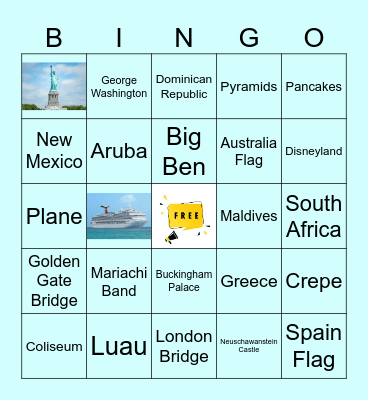 Team Long World Tour Bingo Card