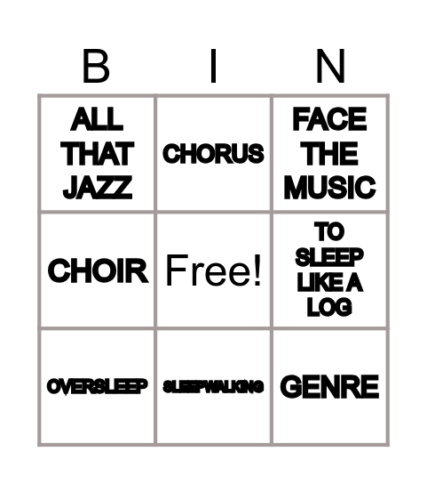 UNIT 6 VOCABULARY - EFUI Bingo Card