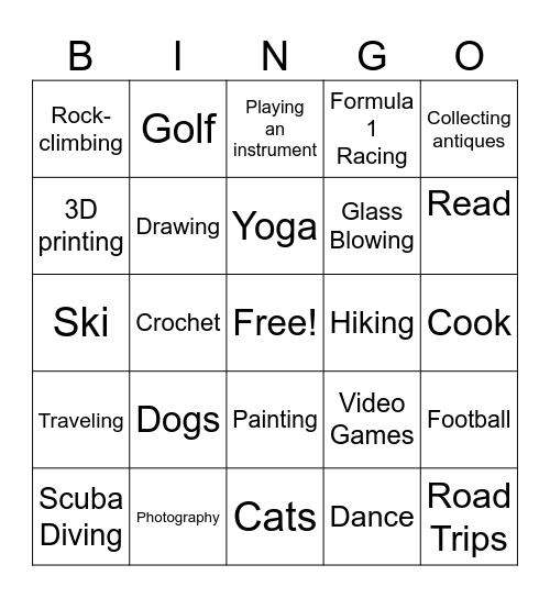 Meet Your Cointerns Bingo Card